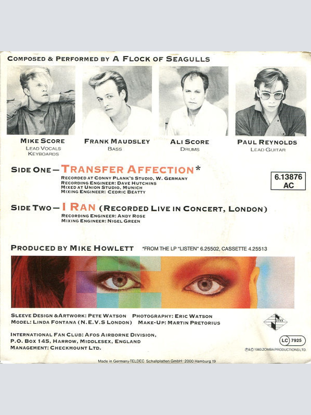 Vinyl / A Flock Of Seagulls - Transfer Affection