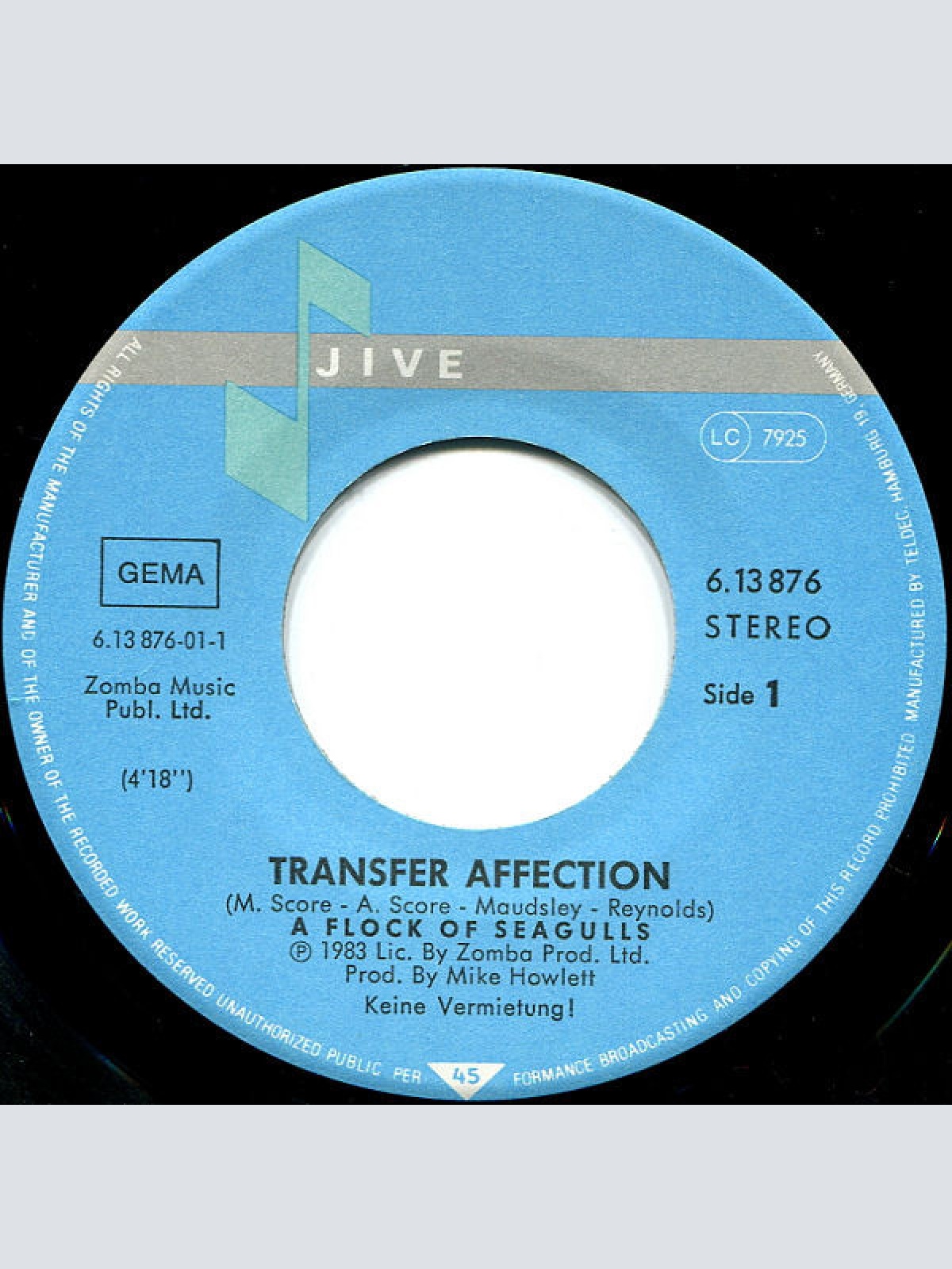 Vinyl / A Flock Of Seagulls - Transfer Affection