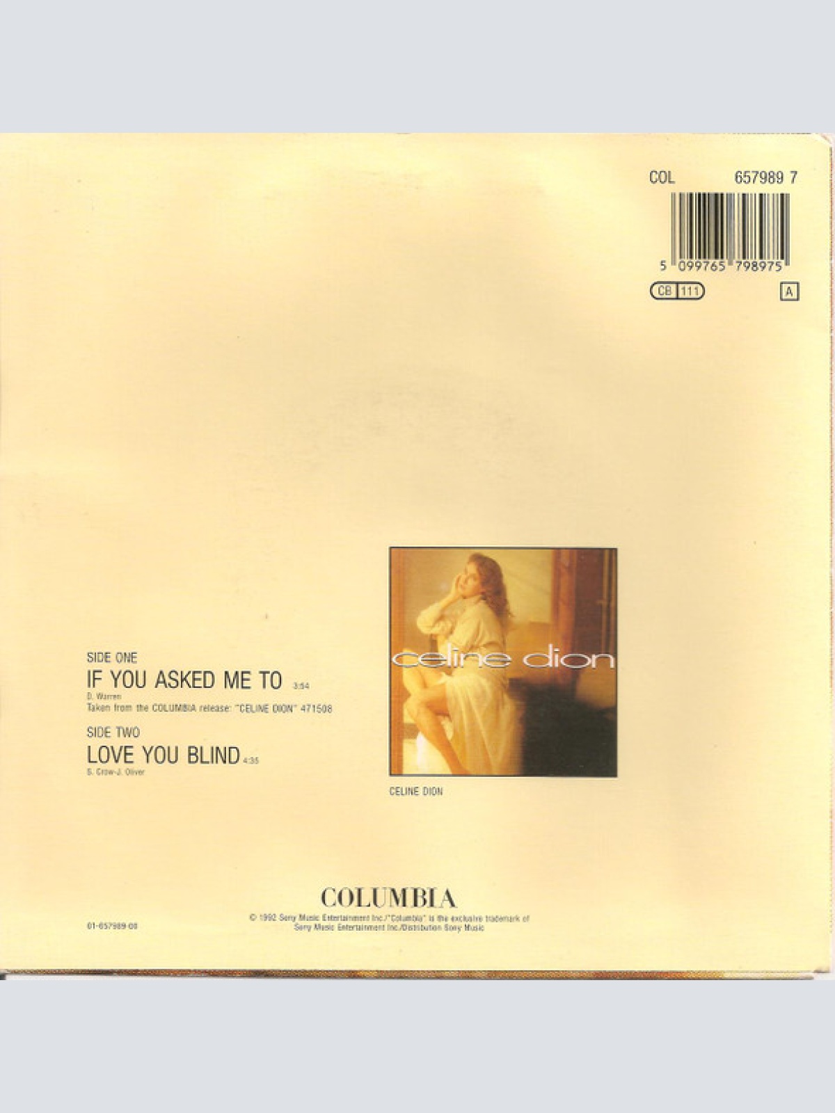 Vinyl / Celine Dion* - If You Asked Me To