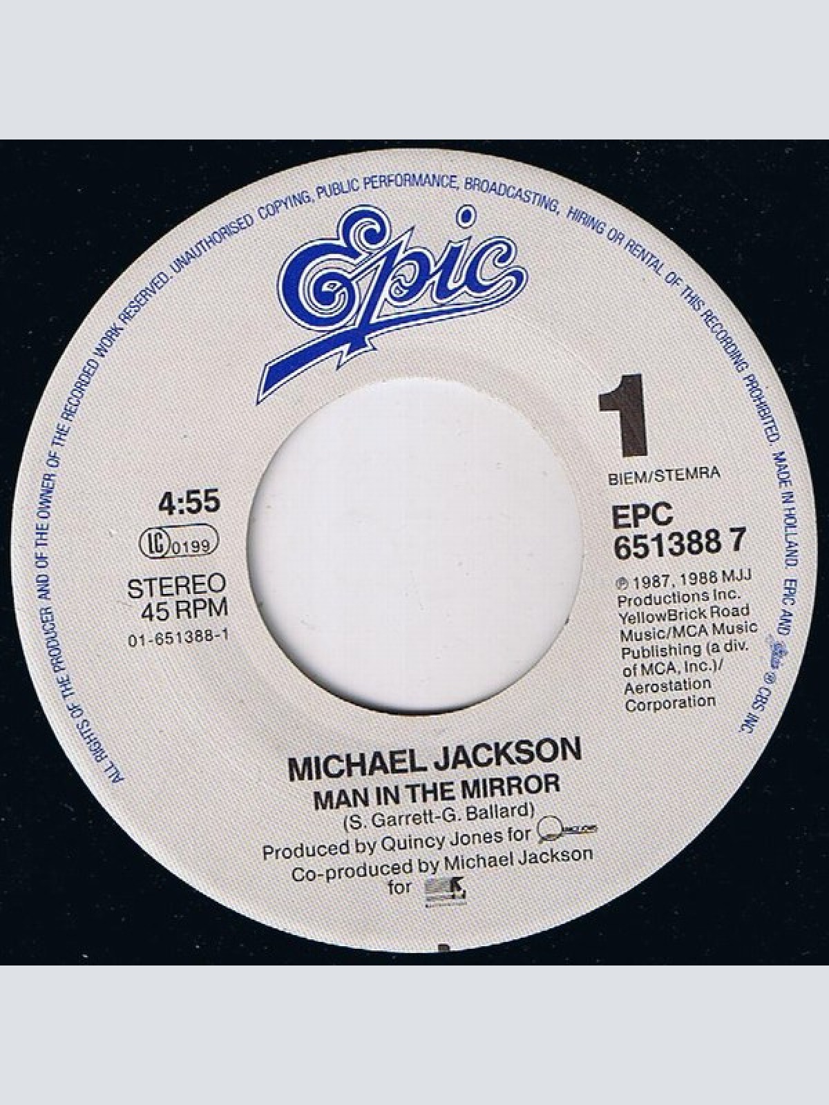 Vinyl / Michael Jackson - Man In The Mirror