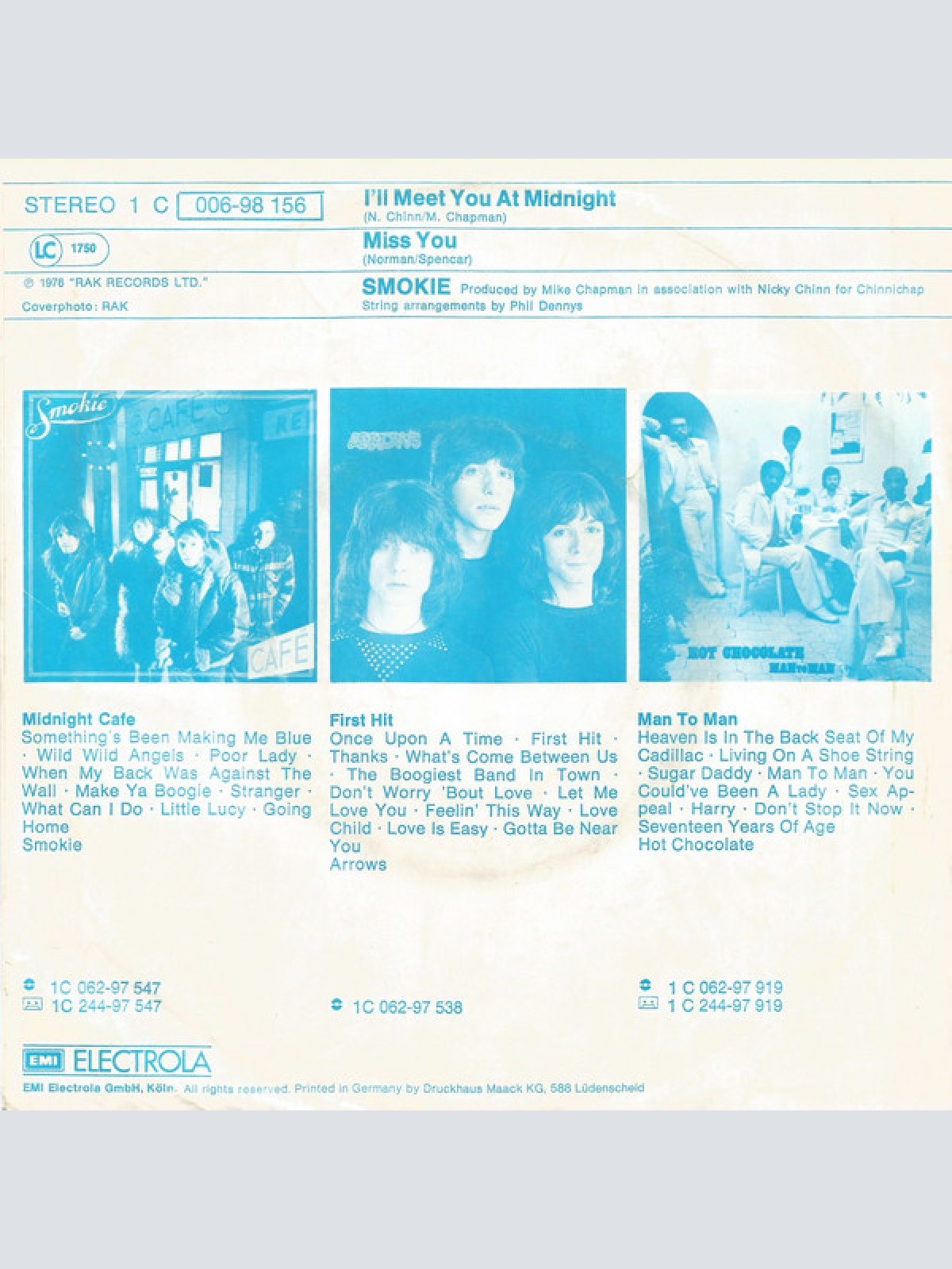 Vinyl / Smokie - I'll Meet You At Midnight