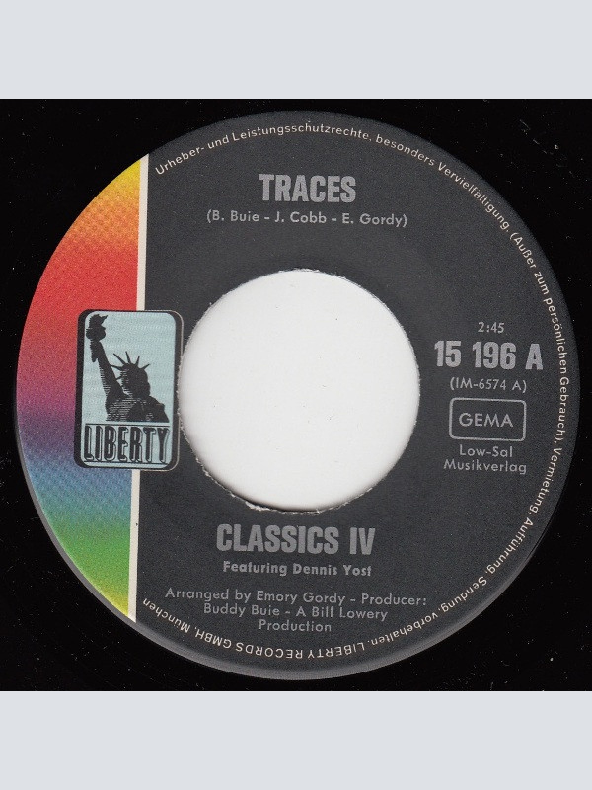 Vinyl / Classics IV* - Traces