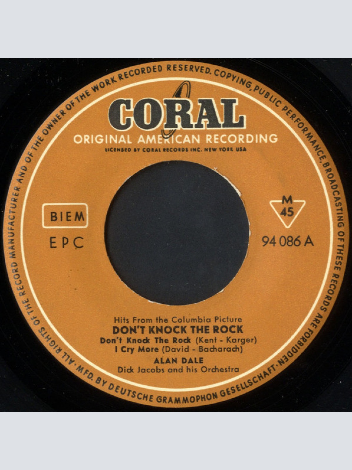 Vinyl / Alan Dale - Don't Knock The Rock