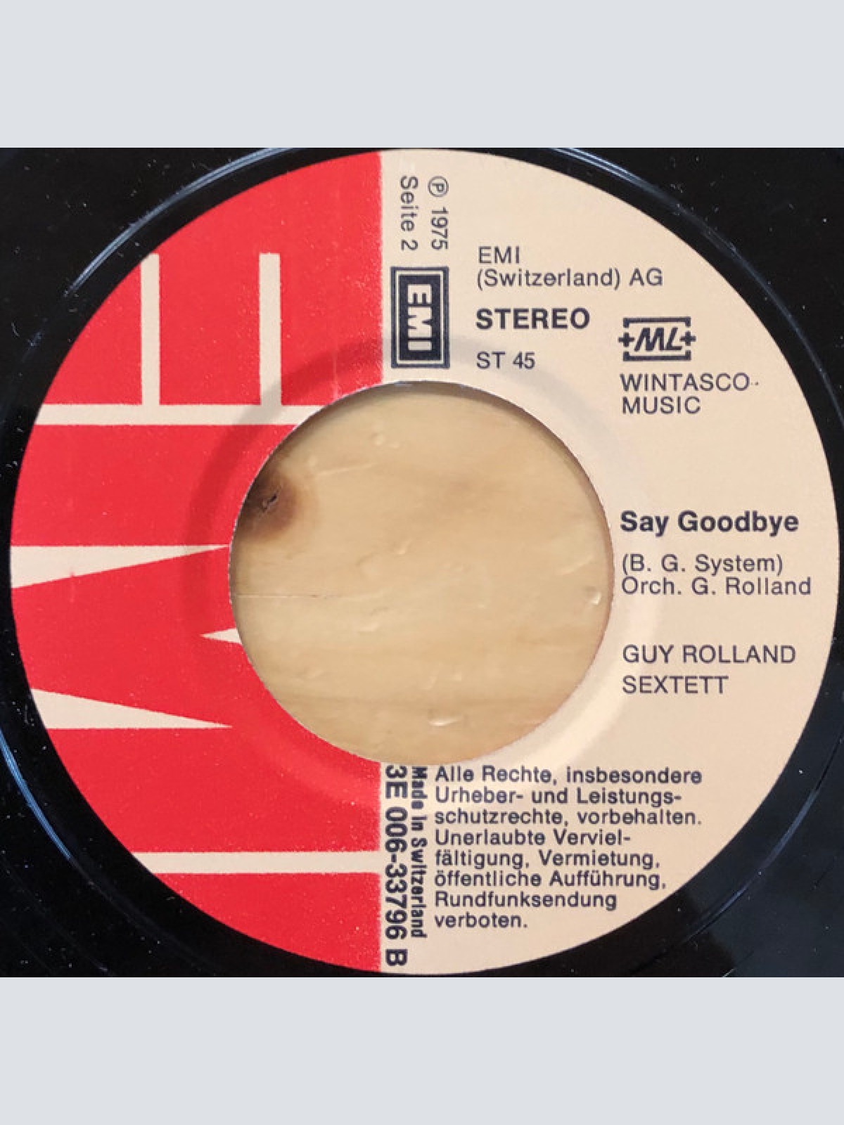 Vinyl / Guy Rolland Sextett - Reverie / Say Goodbye