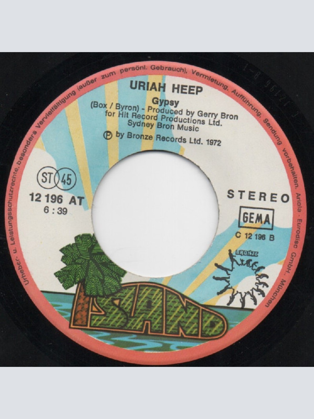 Vinyl / Uriah Heep - Easy Livin' / Gypsy