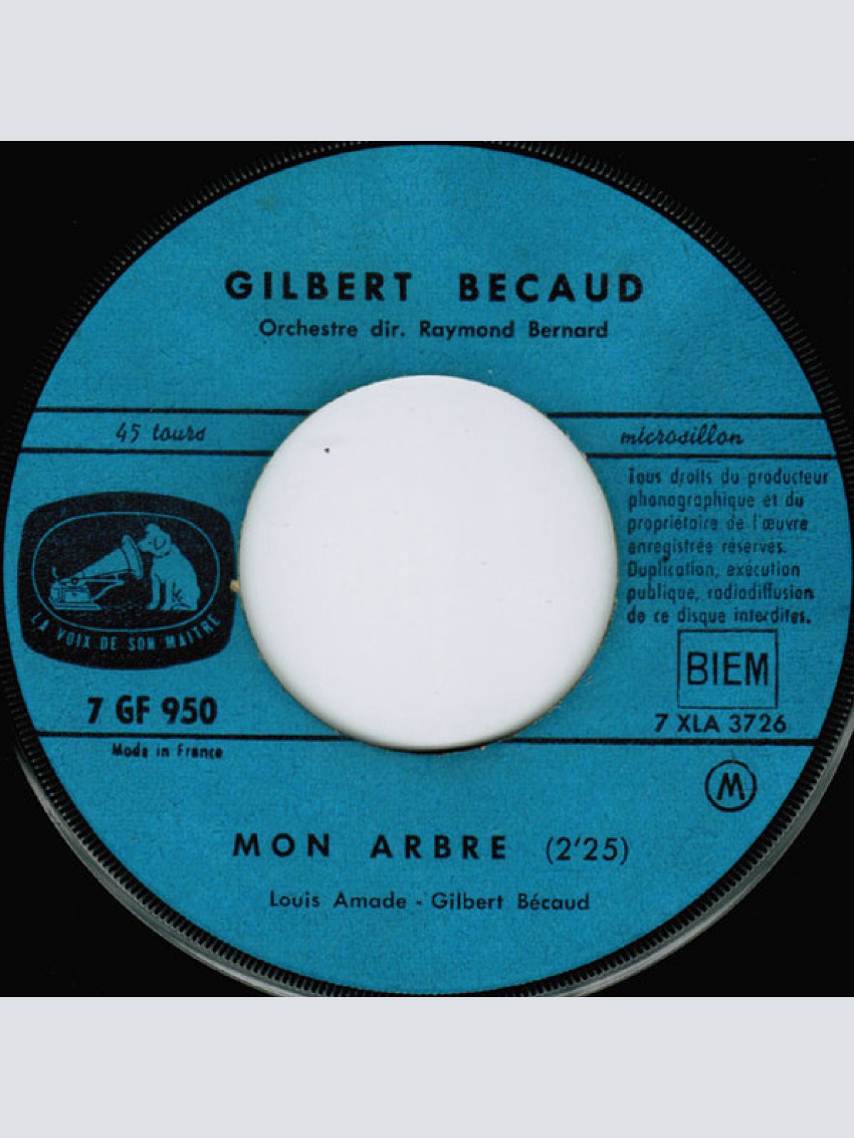 Vinyl / Gilbert Becaud* - Mon Arbre / Nathalie