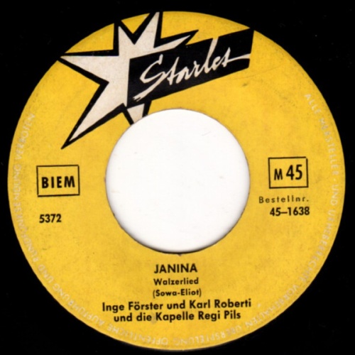 Vinyl / Inge Förster Und Karl Roberti Und Die Kapelle Regi Pils - Janina