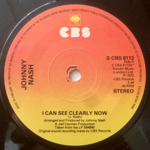 Vinyl / Johnny Nash - I Can See Clearly Now