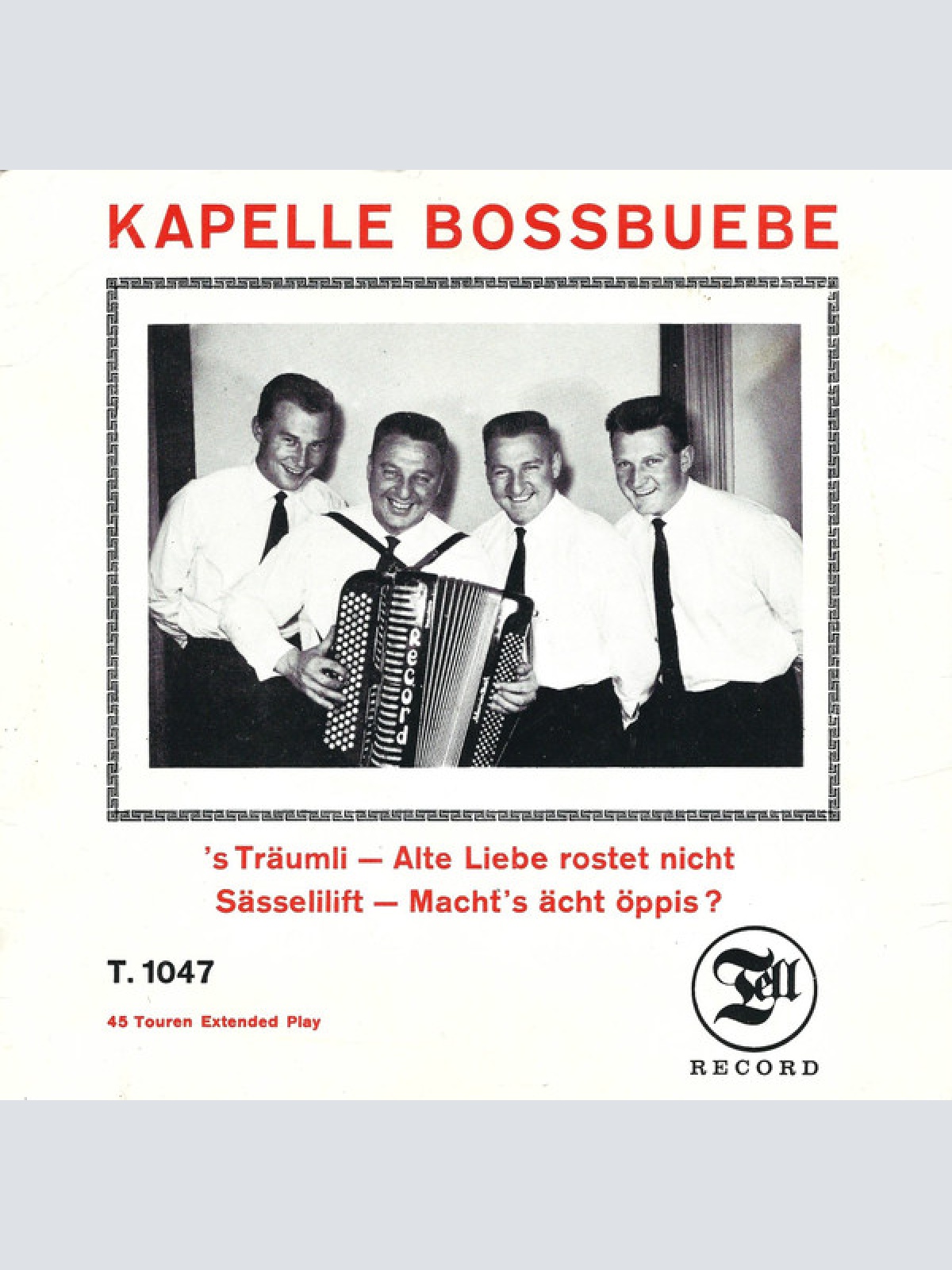 Vinyl / Kapelle Bossbuebe* - 's Träumli