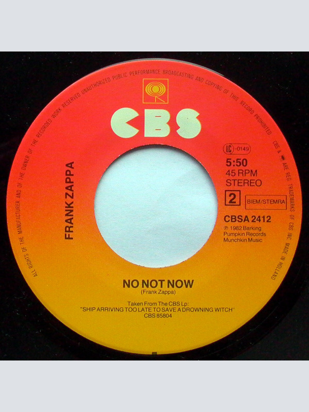 Vinyl / Zappa* - Valley Girl / No Not Now