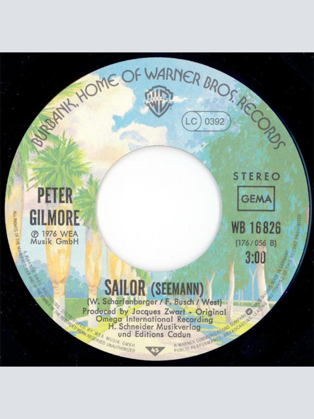 Vinyl / Peter Gilmore - Sailor (Seemann)
