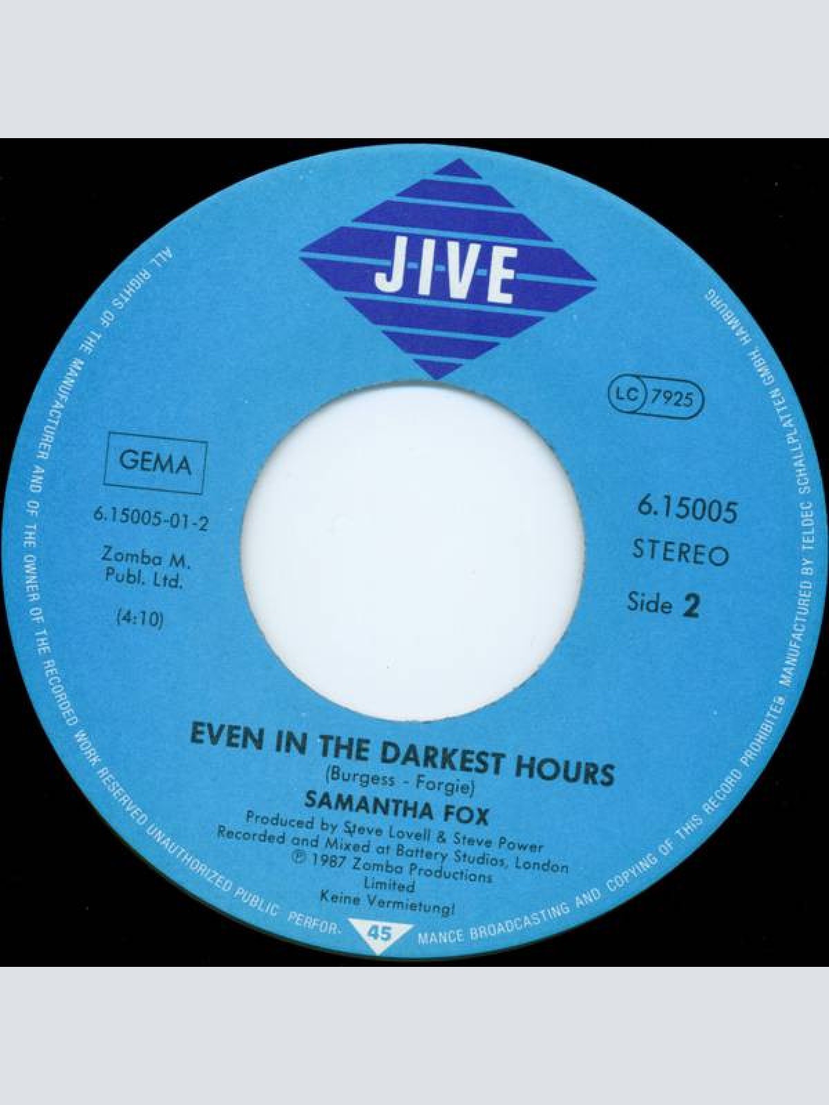 Vinyl / Samantha Fox - True Devotion