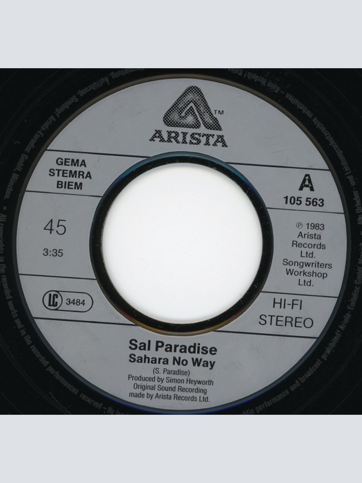 Vinyl / Sal Paradise (3) - Living In A Dream Boat