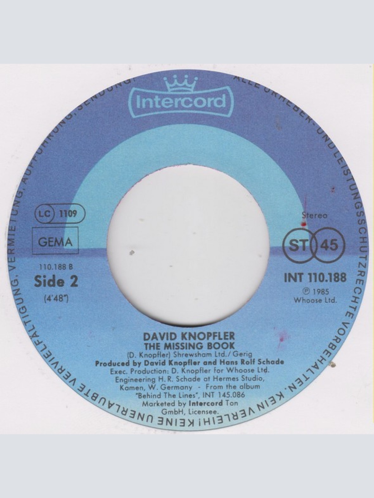 Vinyl / David Knopfler - Shockwave