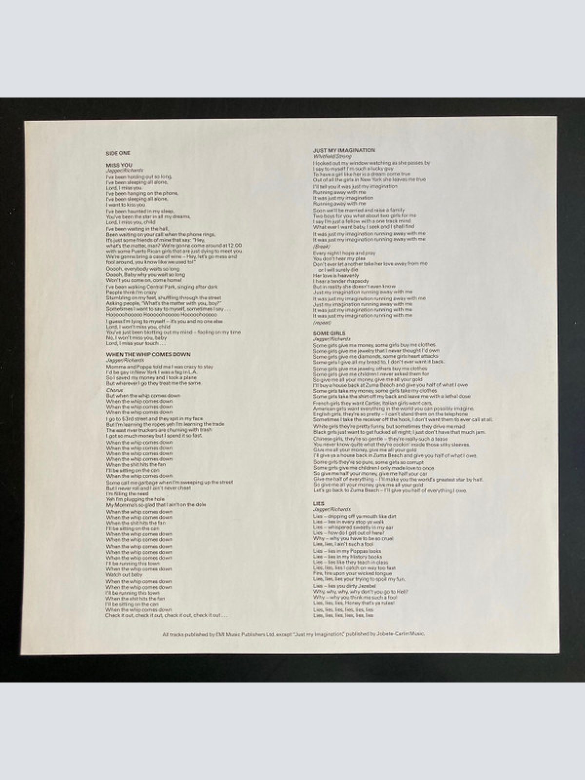 Vinyl / The Rolling Stones - Some Girls