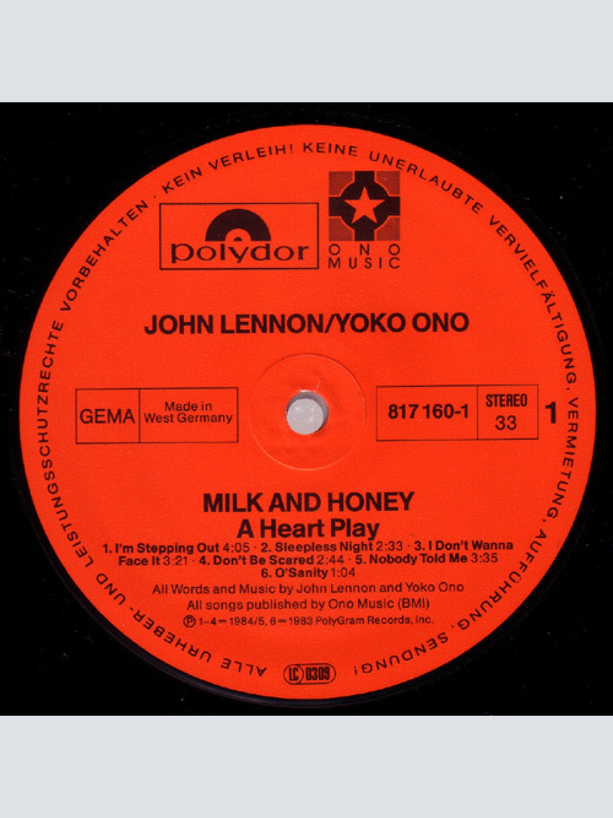 Vinyl / John Lennon & Yoko Ono - Milk And Honey