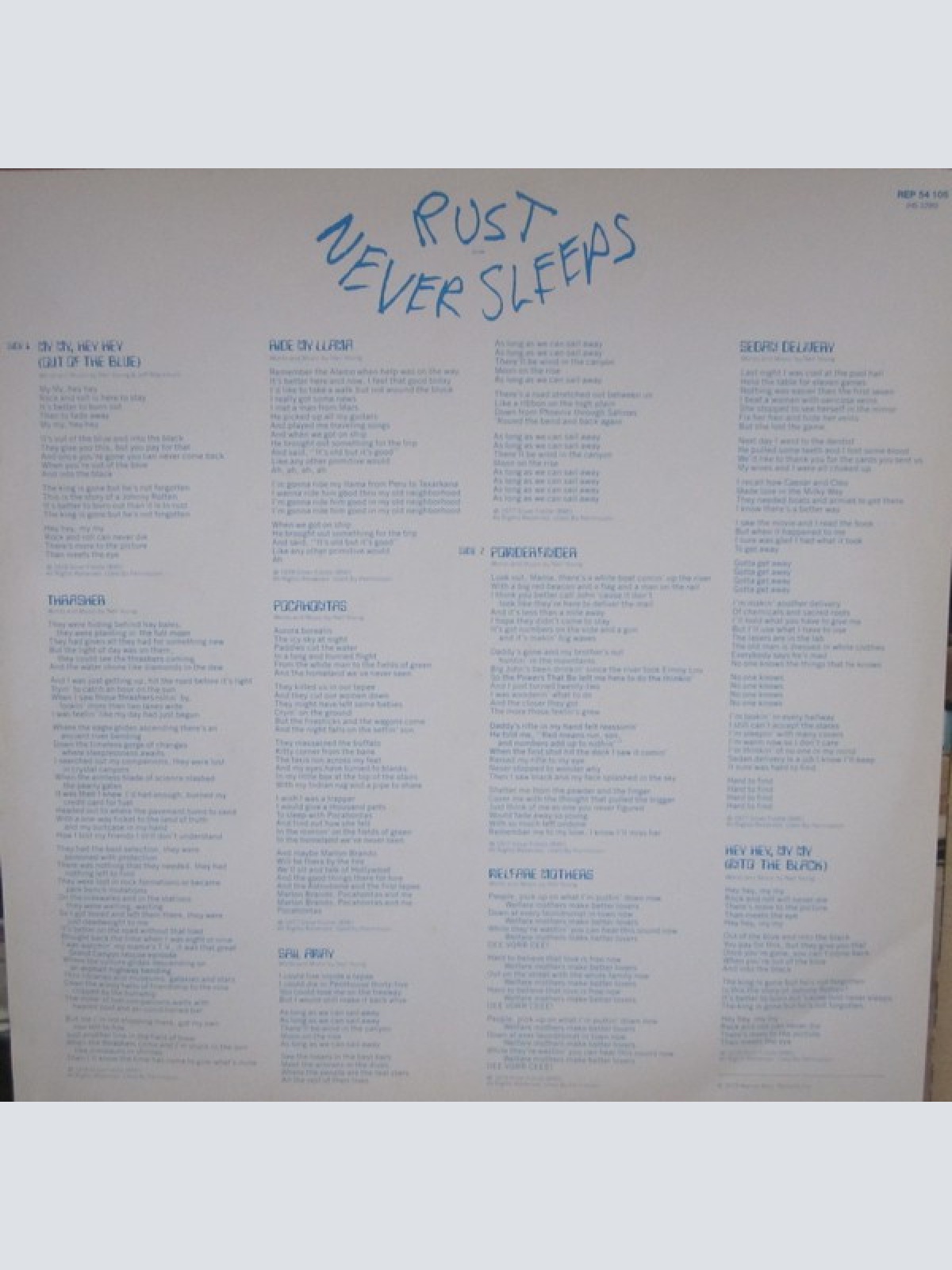 Vinyl / Neil Young & Crazy Horse - Rust Never Sleeps