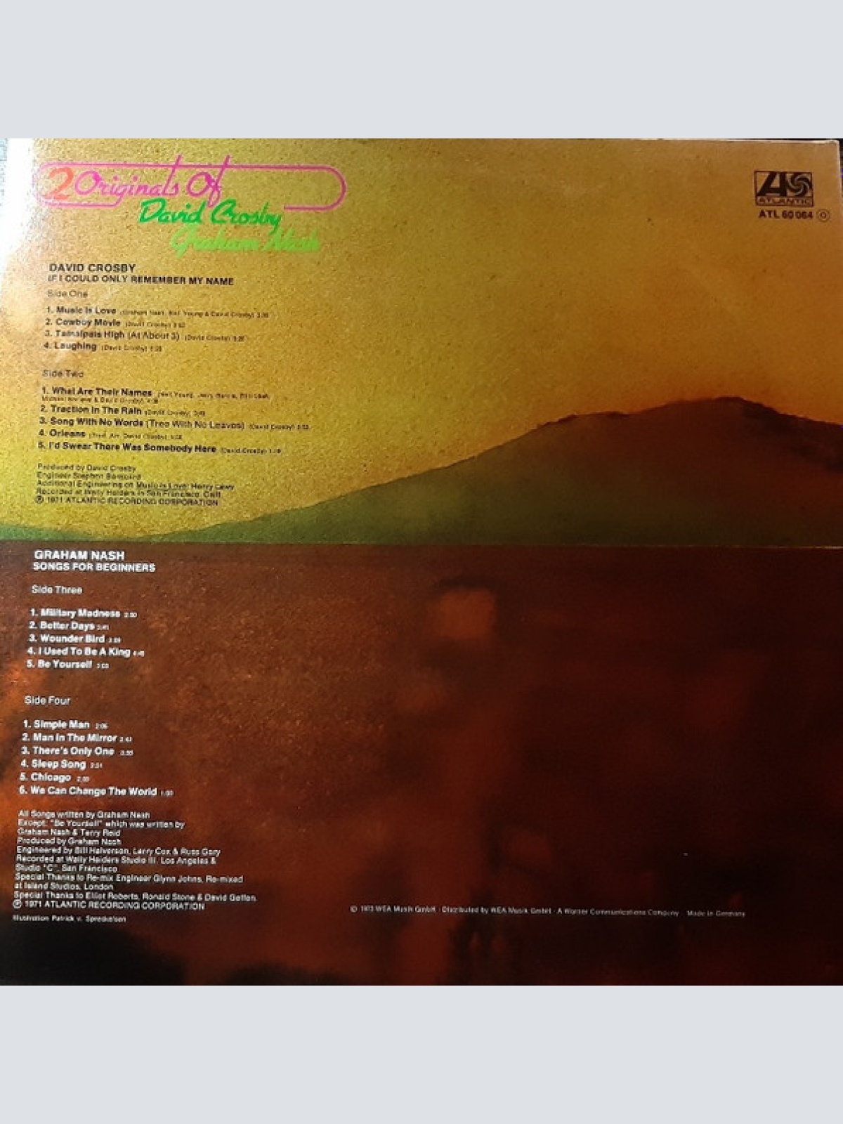 Vinyl / David Crosby / Graham Nash - 2 Originals Of David Crosby & Graham Nash