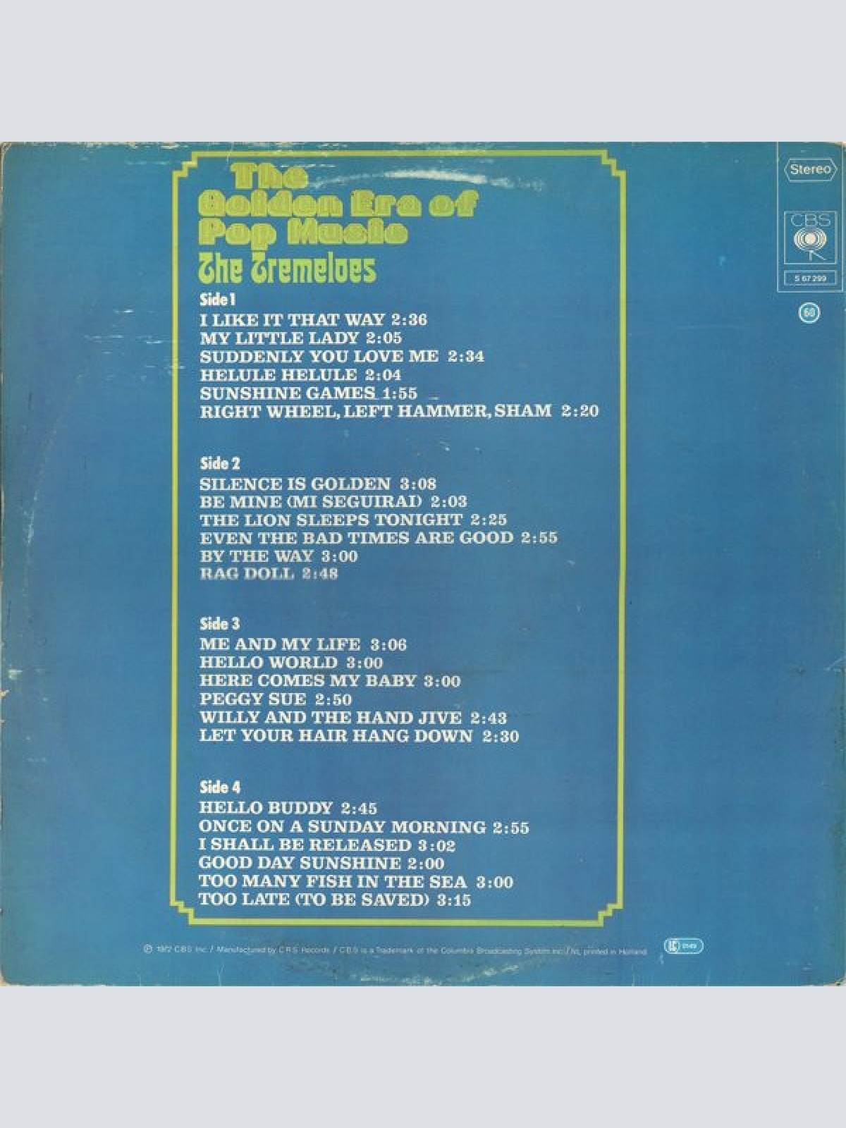 Vinyl / The Tremeloes - The Golden Era Of Pop Music