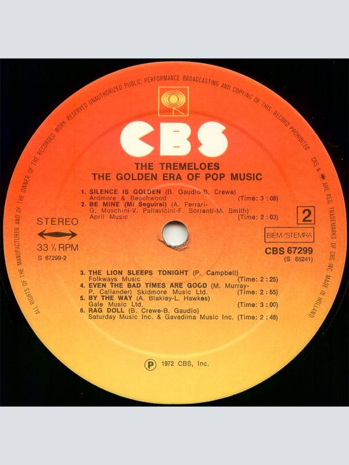 Vinyl / The Tremeloes - The Golden Era Of Pop Music