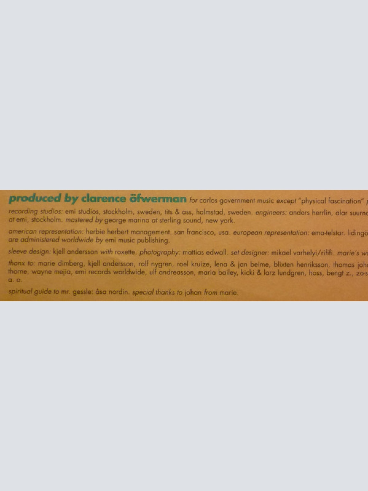 Vinyl / Roxette - Joyride