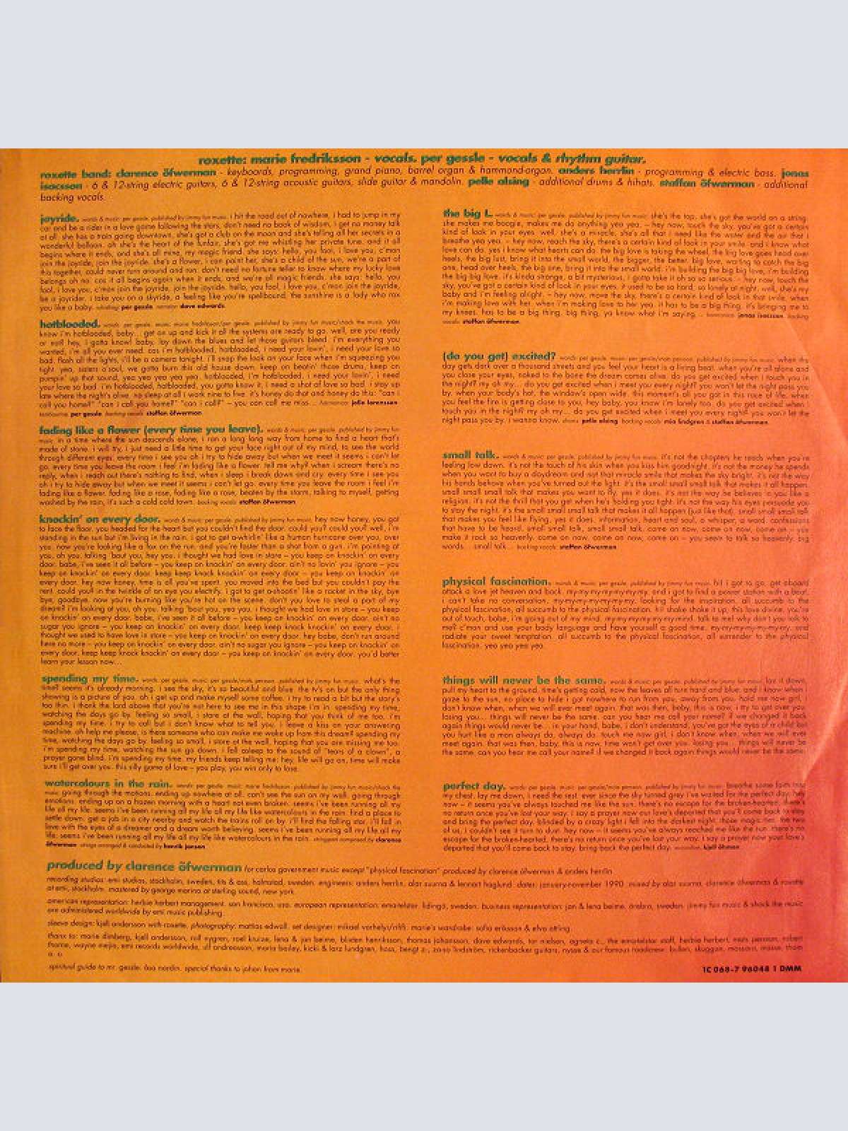 Vinyl / Roxette - Joyride