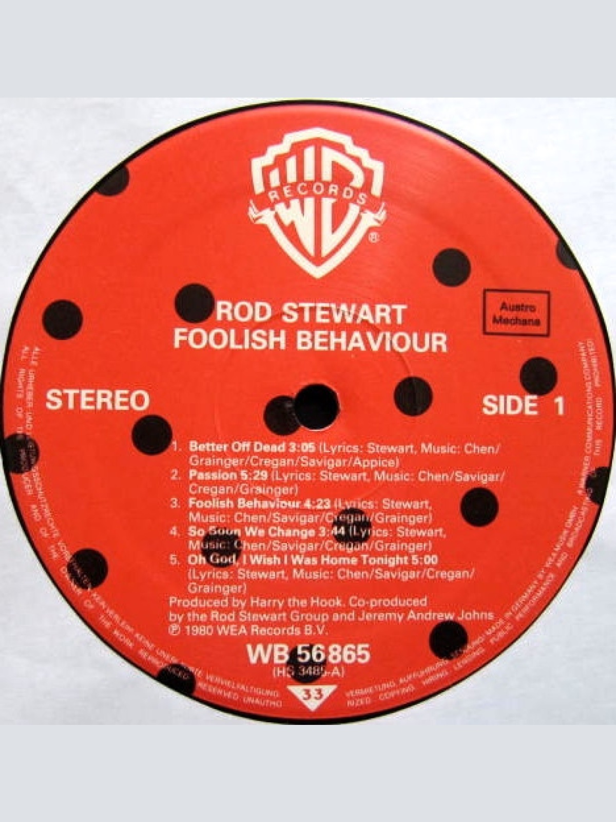 Vinyl / Rod Stewart - Foolish Behaviour