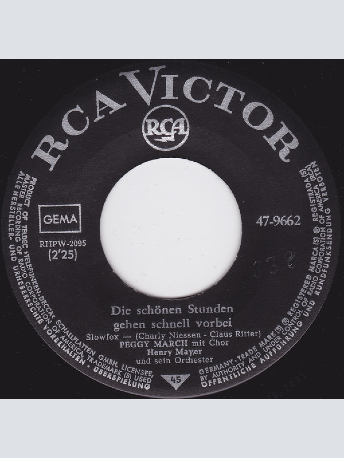 Vinyl / Peggy March - Die Schönen Stunden Gehen Schnell Vorbei