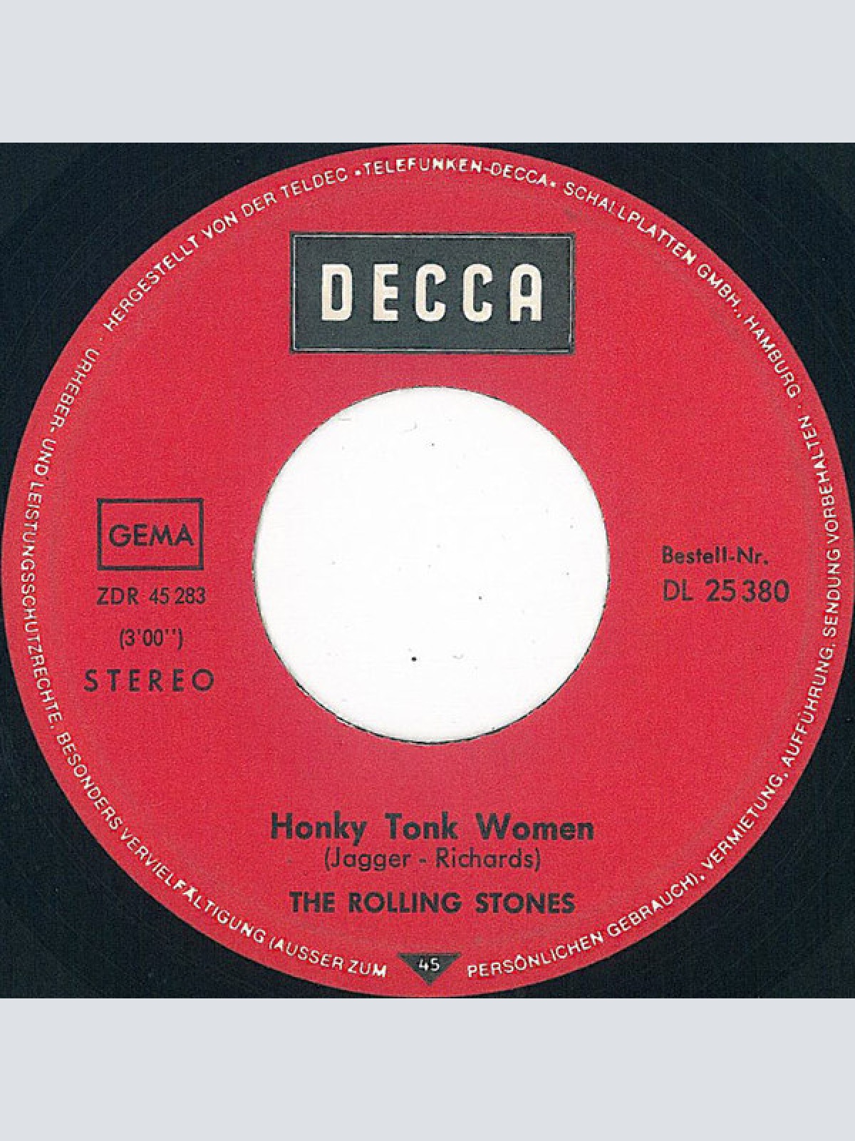 Vinyl / The Rolling Stones - Honky Tonk Women / You Can't Always Get What You Want