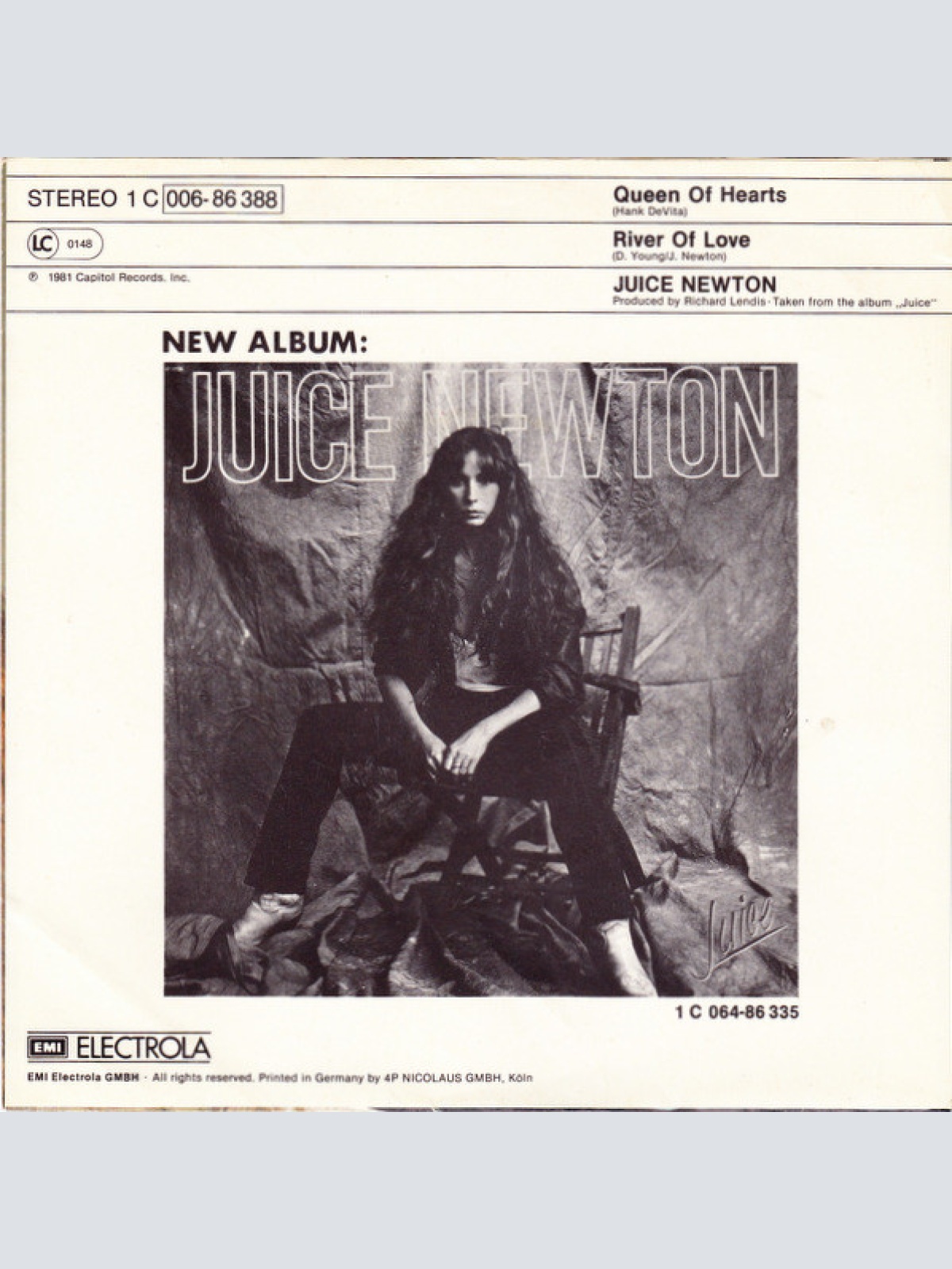 Vinyl / Juice Newton - Queen Of Hearts
