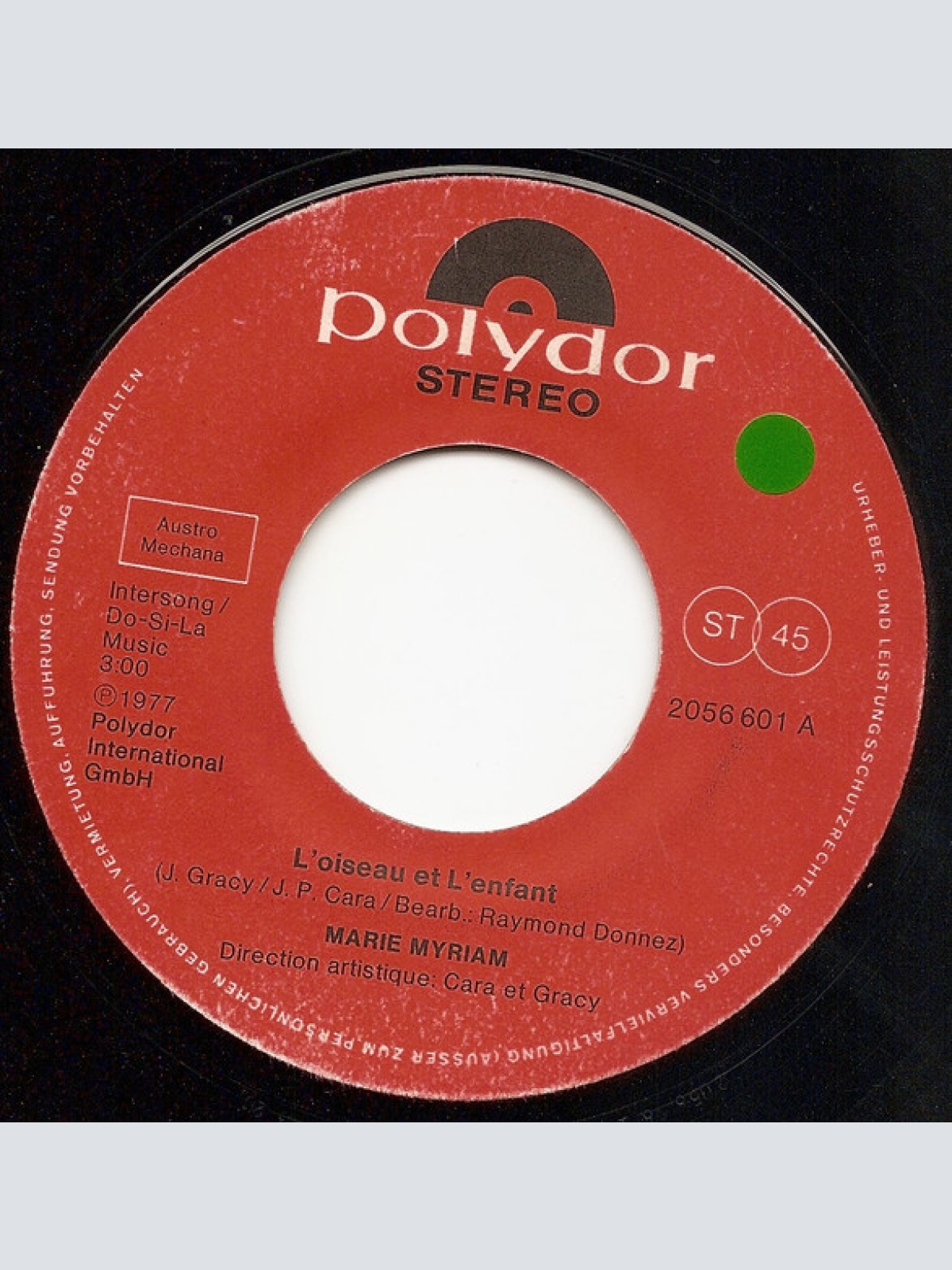 Vinyl / Marie Myriam - L'oiseau Et L'enfant