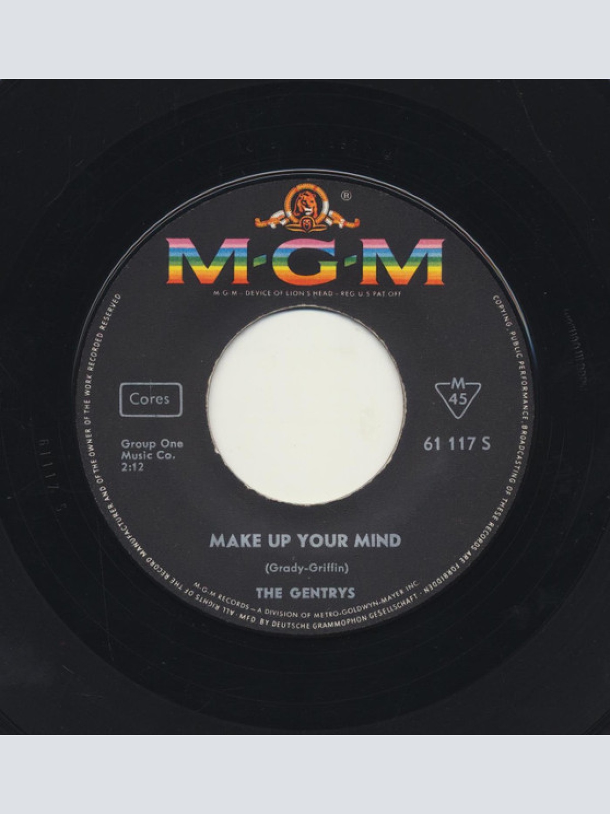 Vinyl / The Gentrys - Keep On Dancing / Make Up Your Mind