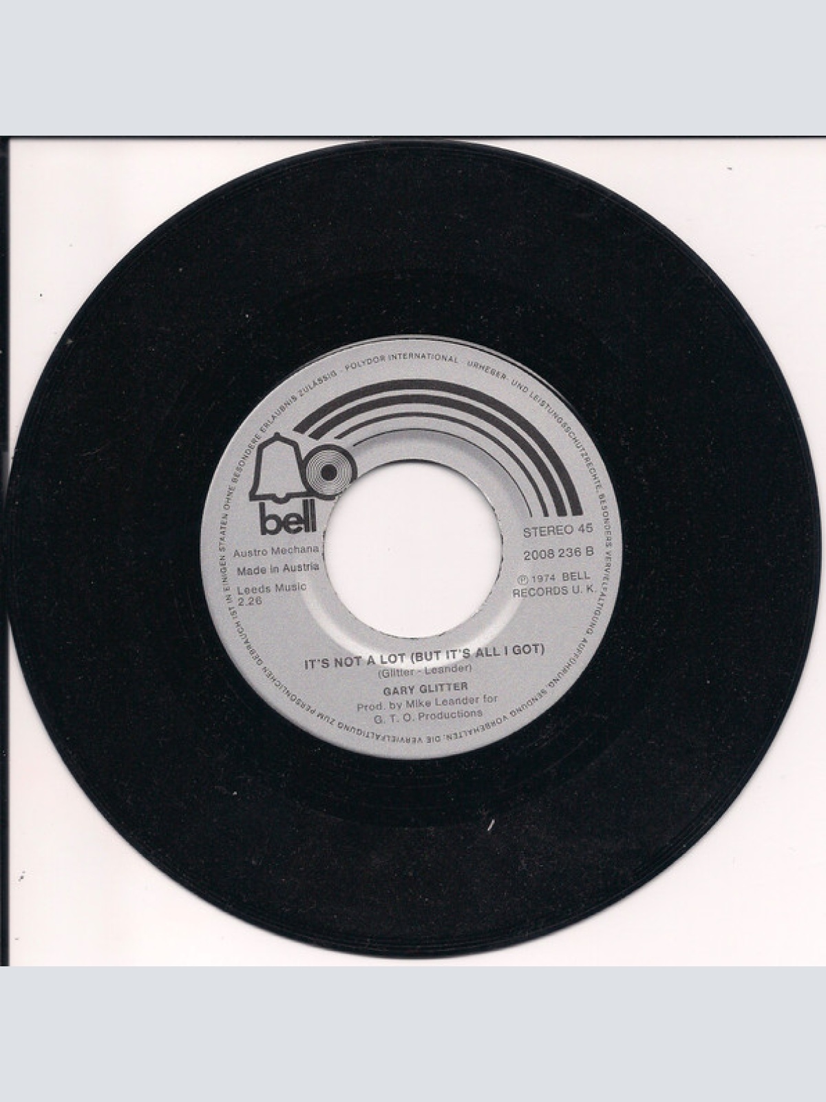 Vinyl / Gary Glitter - Remember Me This Way