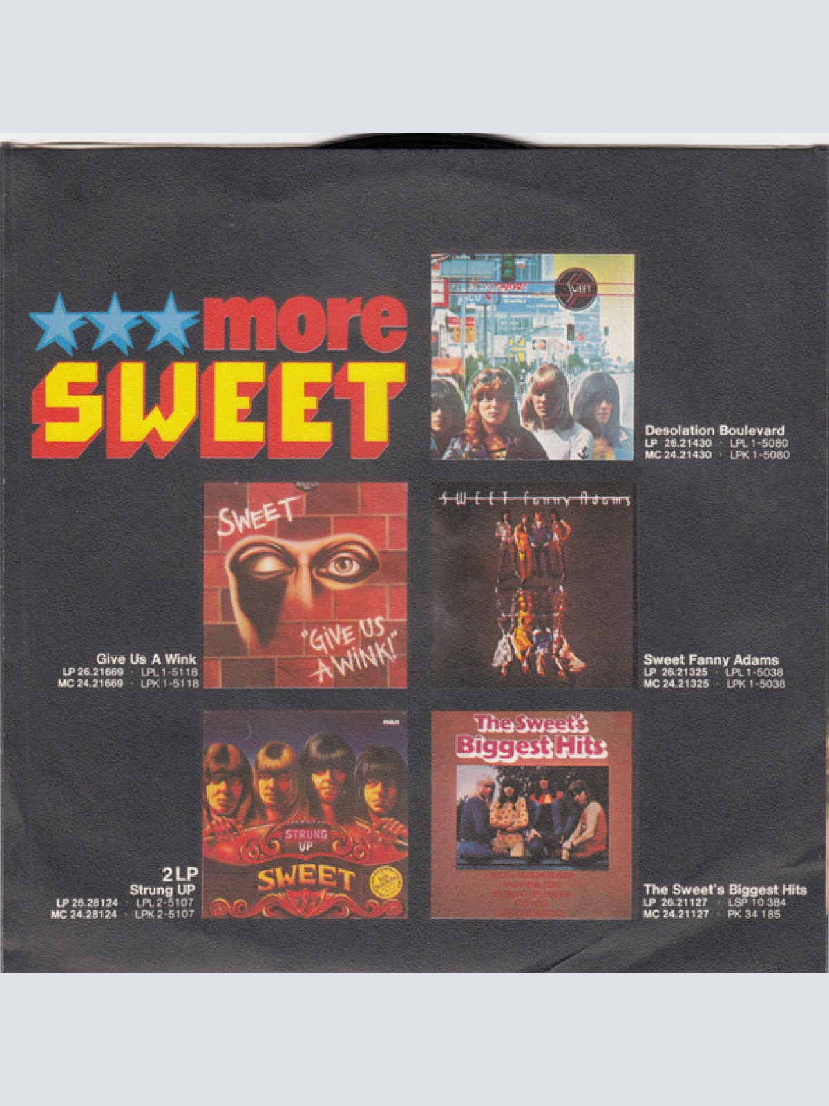 Vinyl / Sweet* - Lost Angels