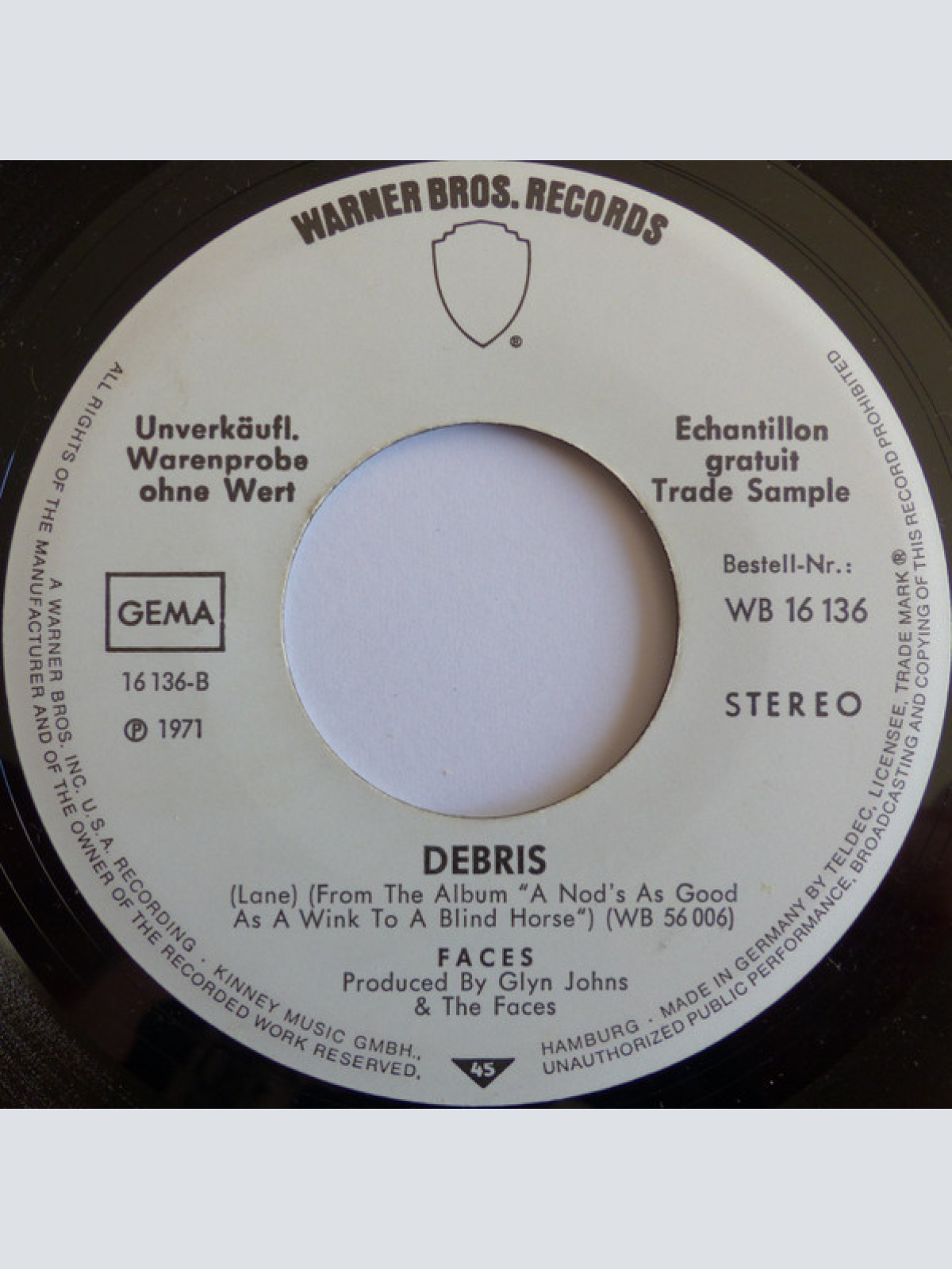 Vinyl / Faces (3) - Stay With Me