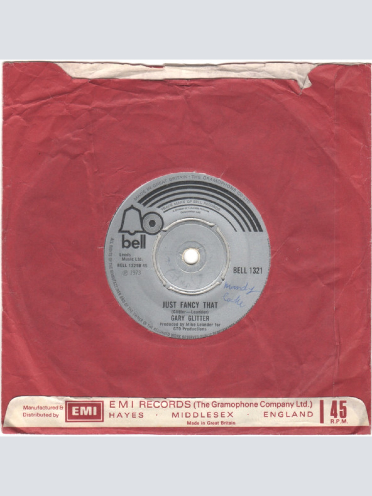 Vinyl / Gary Glitter - I'm The Leader Of The Gang (I Am!)