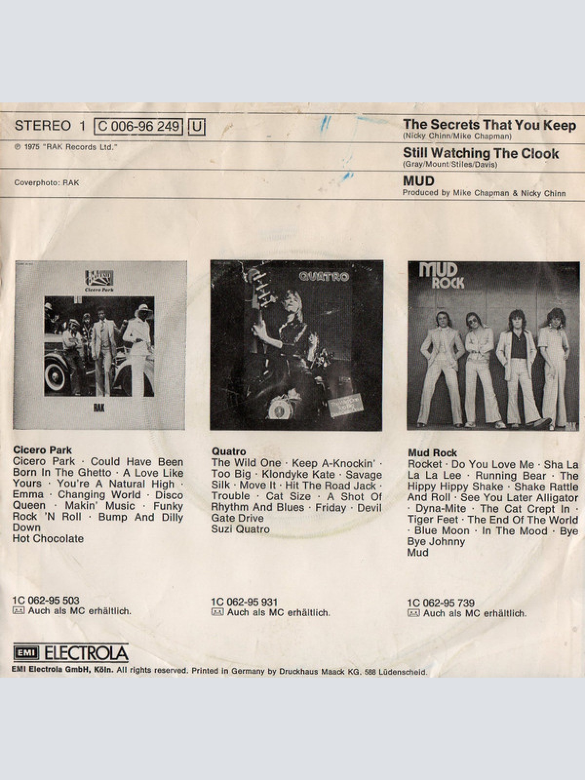 Vinyl / Mud - The Secrets That You Keep