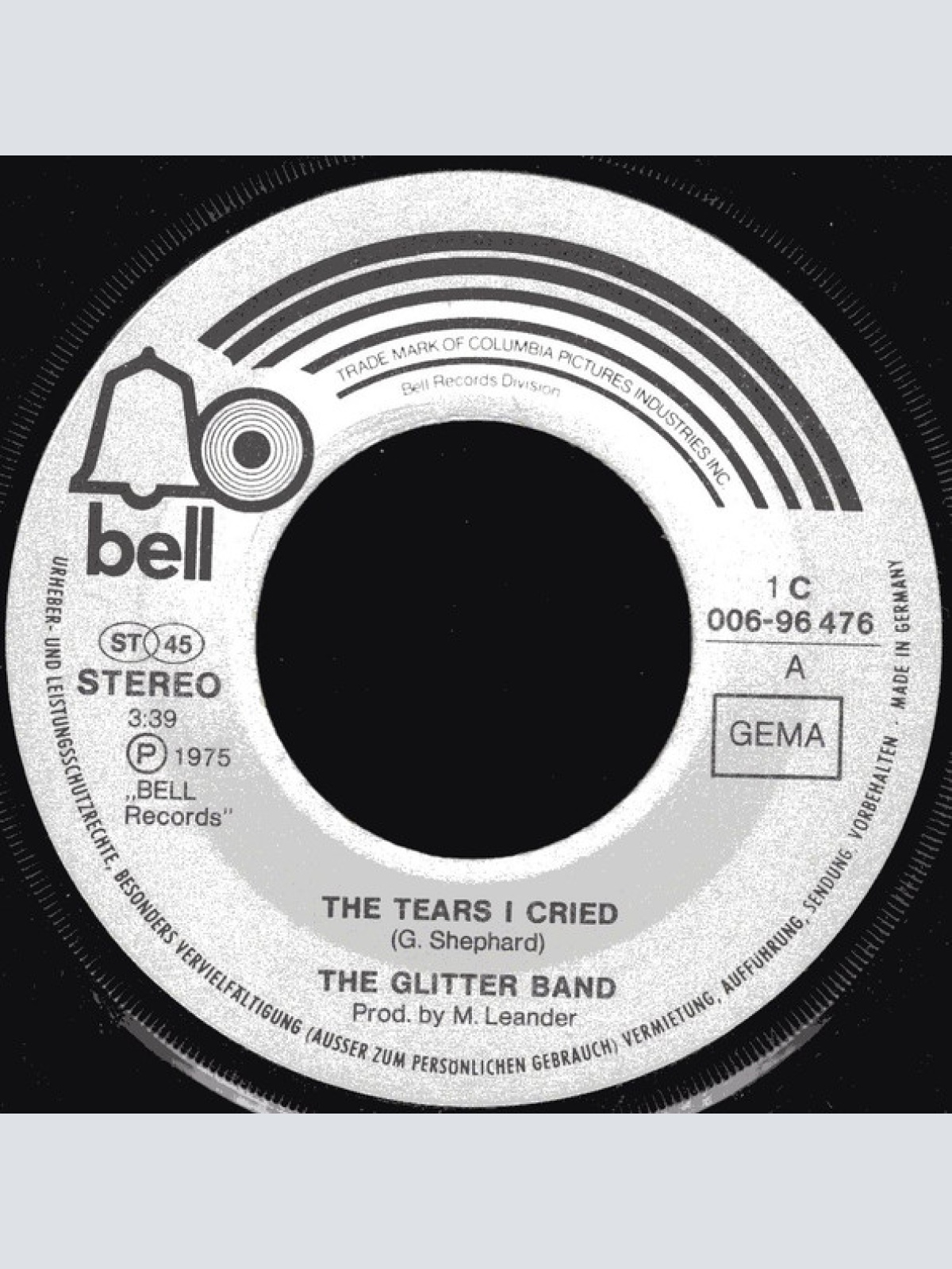 Vinyl / The Glitter Band - The Tears I Cried