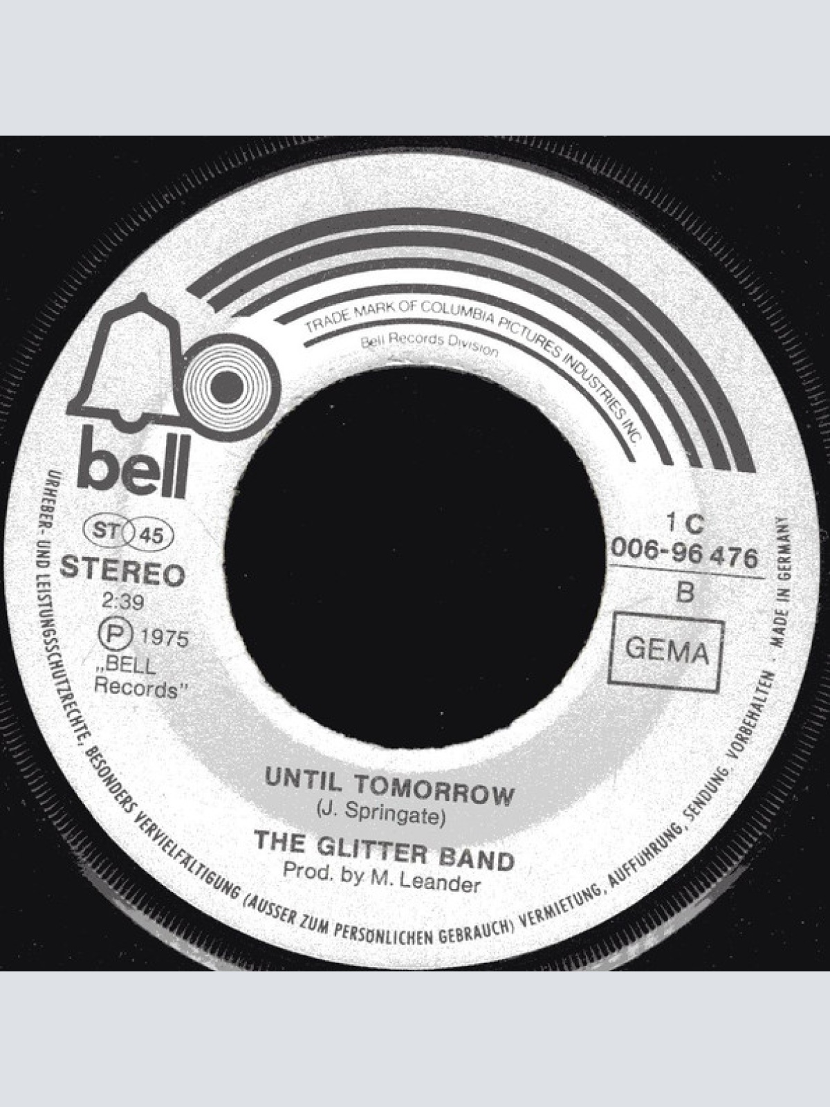 Vinyl / The Glitter Band - The Tears I Cried