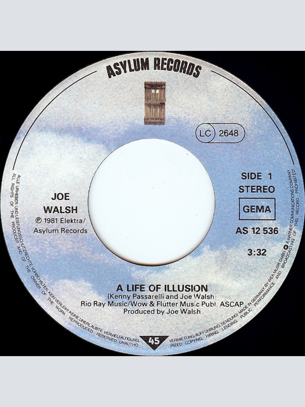 Vinyl / Joe Walsh - A Life Of Illusion / Rockets