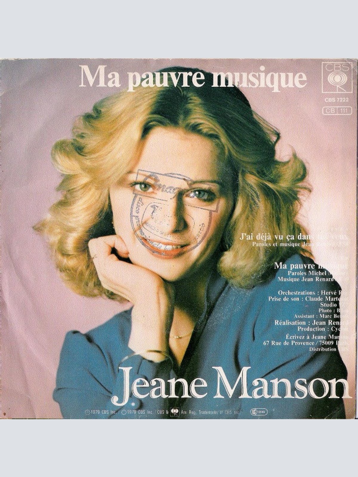 Vinyl / Jeane Manson - J'ai Déjà Vu Ça Dans Tes Yeux