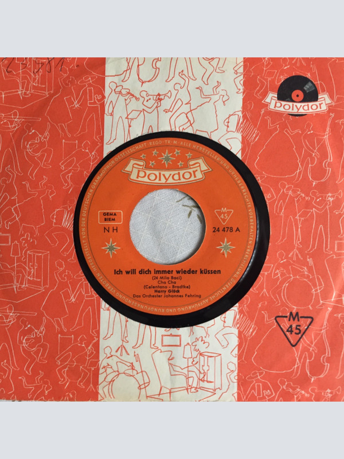 Vinyl / Harry Glück - Ich Will Dich Immer Wieder Küssen / So Schön Wie Du