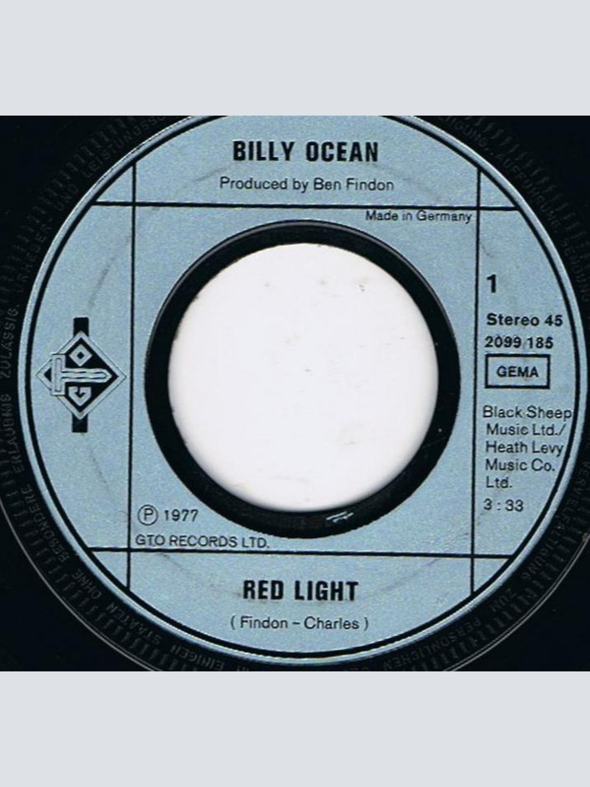 Vinyl / Billy Ocean - Red Light