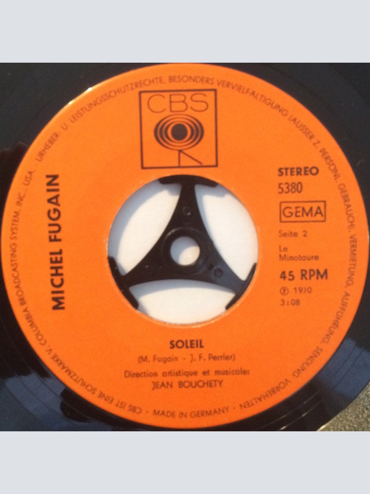 Vinyl / Michel Fugain - On Laisse Tous Un Jour / Soleil
