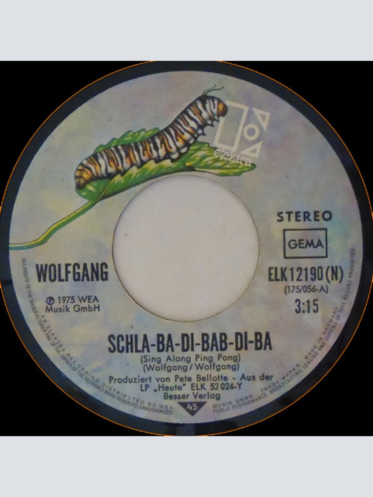 Vinyl / Wolfgang* - Schlaba-di-bab-di-ba (Sing Along Ping Pong)