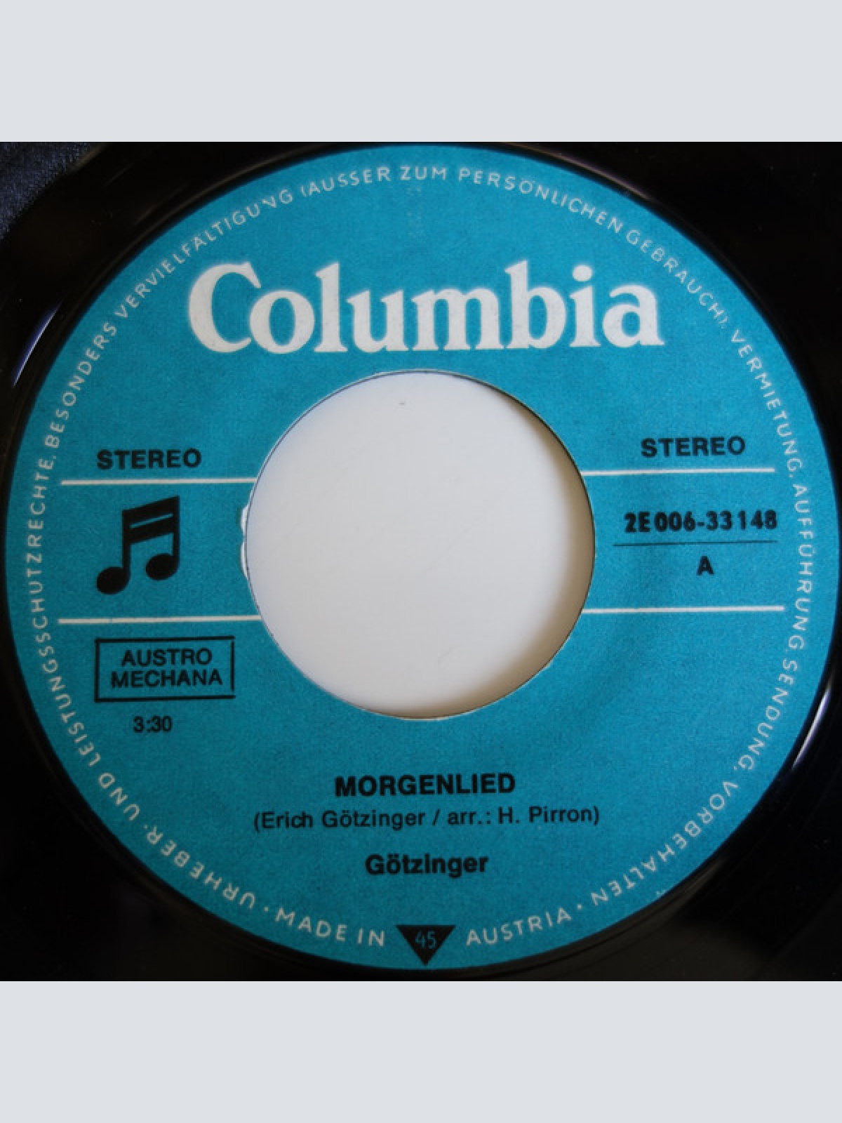 Vinyl / Götzinger* - Morgenlied