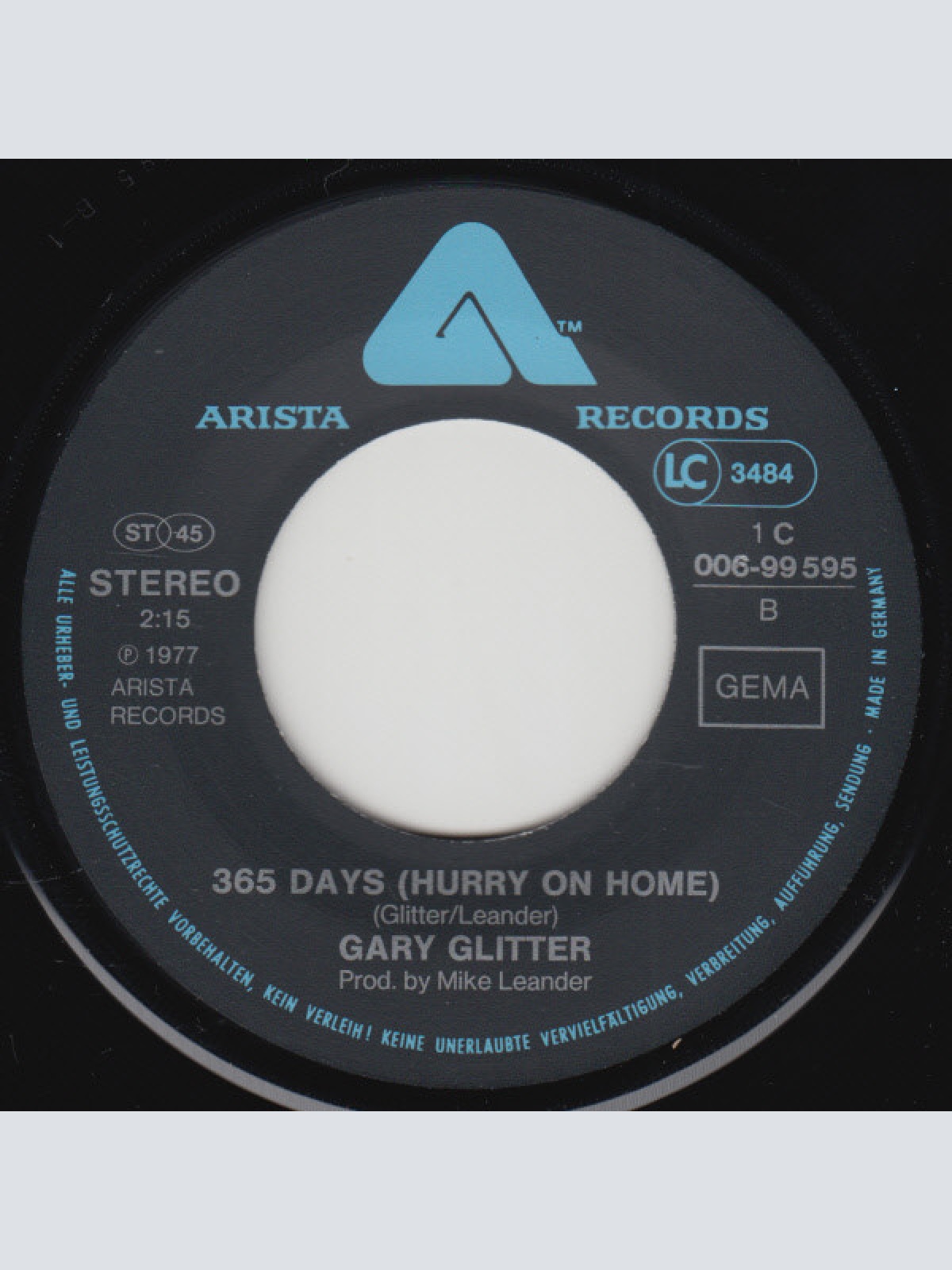 Vinyl / Gary Glitter - Oh, What A Fool I've Been