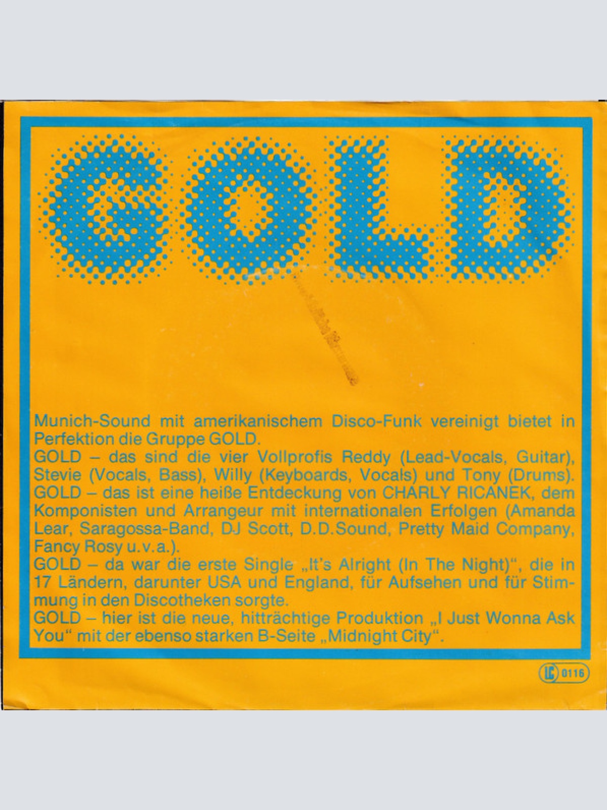 Vinyl / Gold (15) - I Just Wonna Ask You