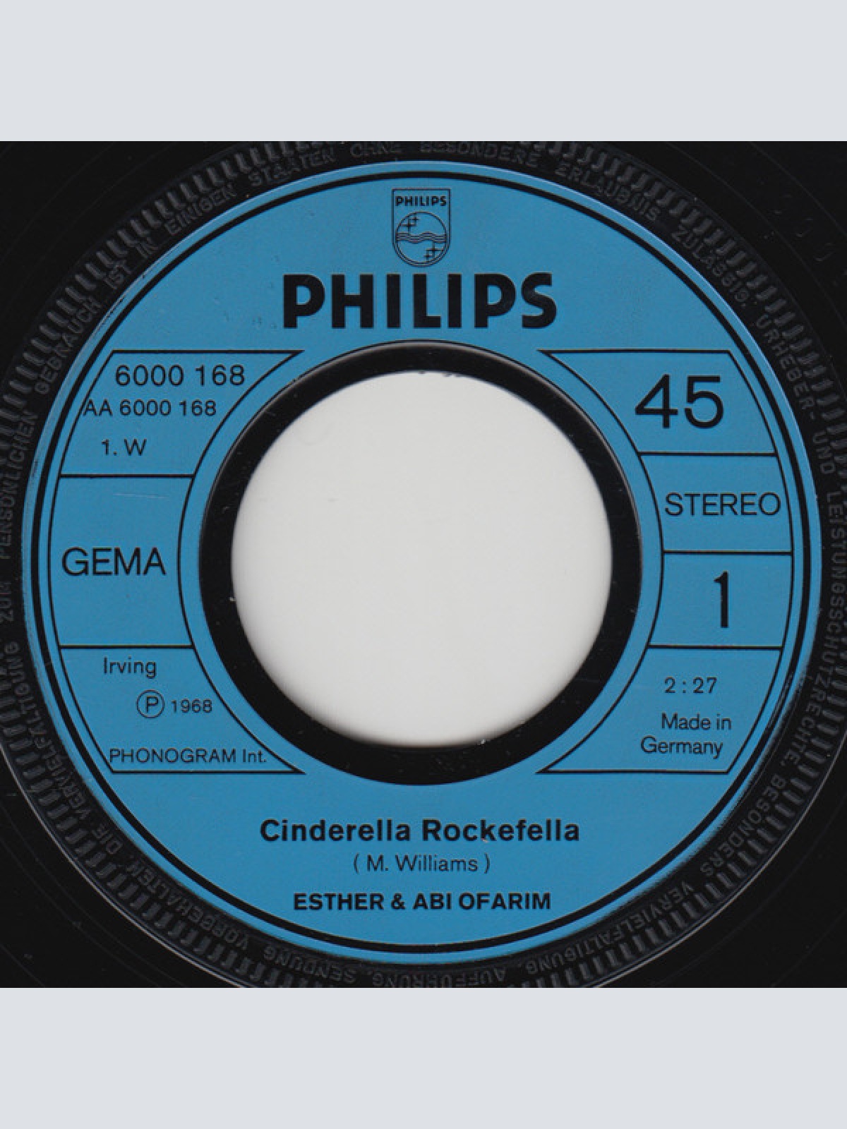 Vinyl / Esther & Abi Ofarim - Cinderella Rockefella / Noch Einen Tanz