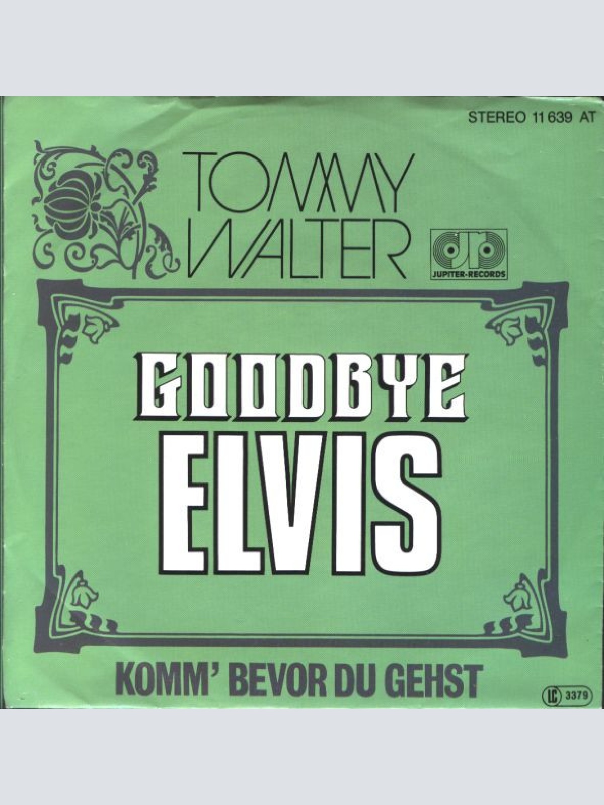 Vinyl / Tommy Walter (2) - Goodbye Elvis